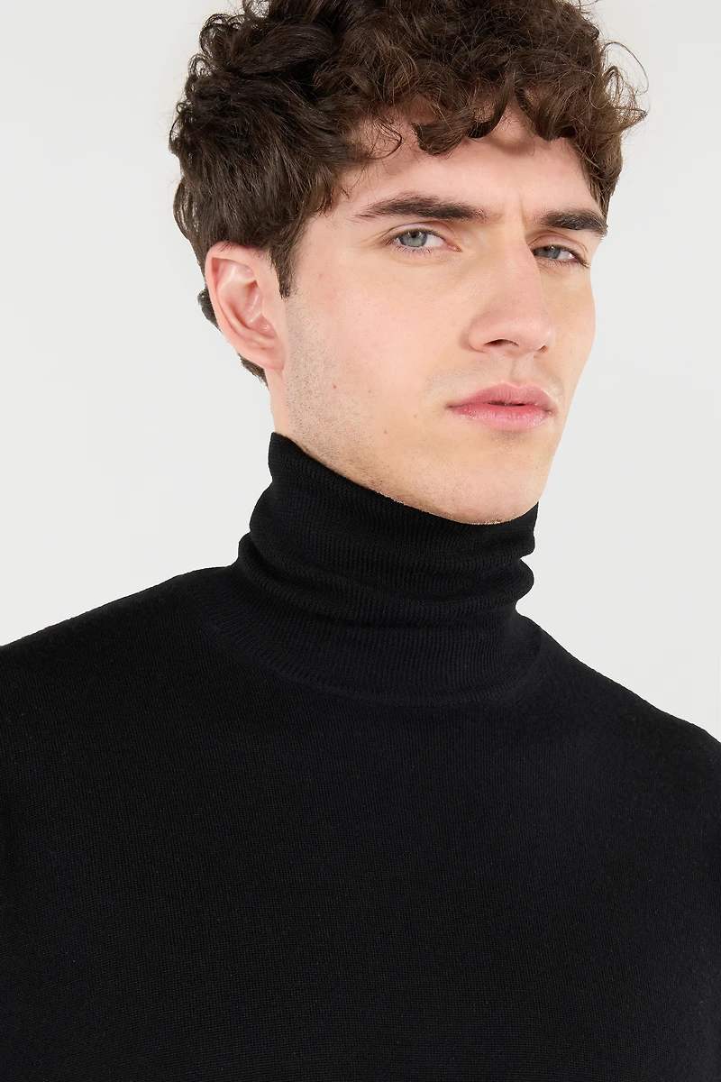 Wool High-Neck Sweater