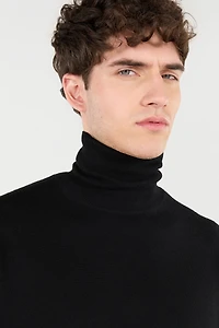 Wool High-Neck Sweater