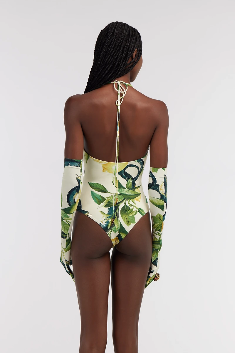 Lemon print bodysuit
