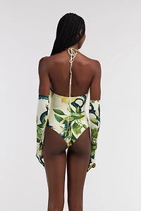 Lemon print bodysuit
