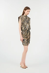 Mini Dress With Python Print