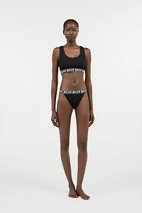 Black Panties With Logo Band Two-Pack