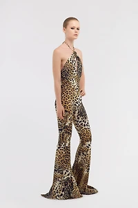 Jumpsuit with Jaguar Skin print