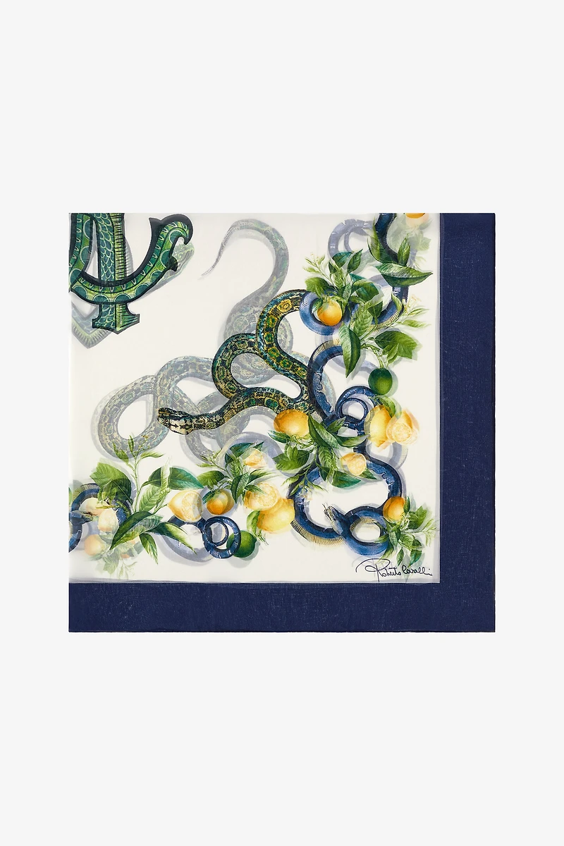 Roberto Cavalli shawl with Lemon print