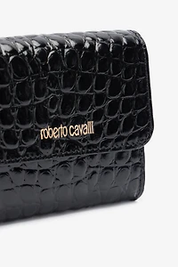 Cardholder with crocodile print