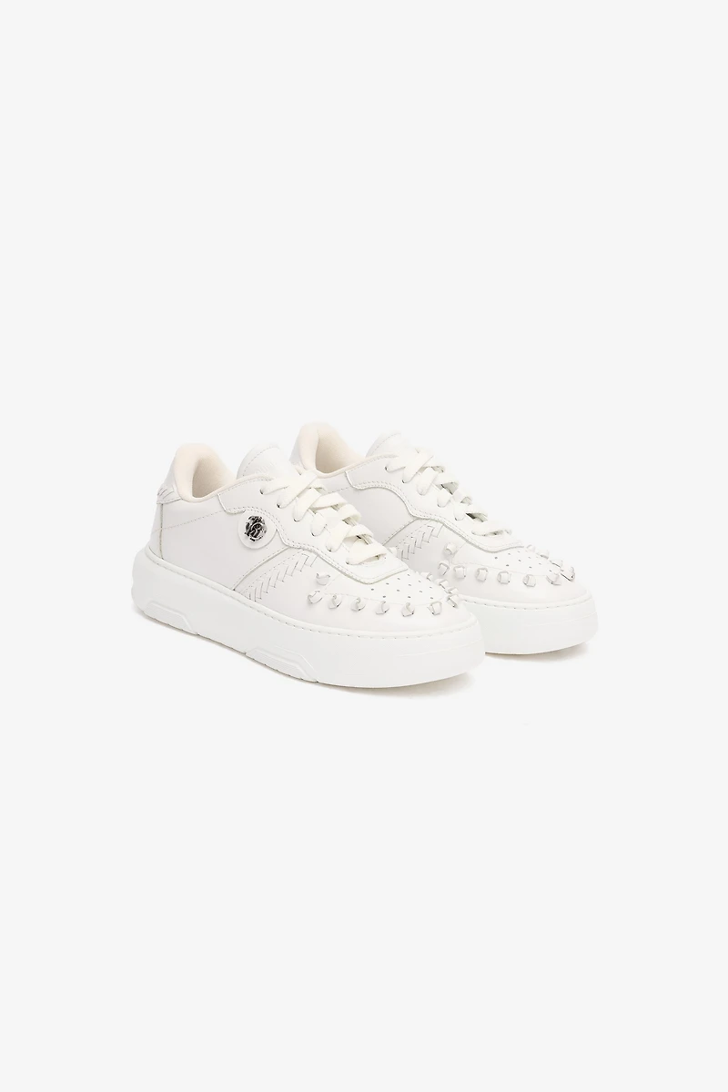 Sneakers With Embossed Inserts