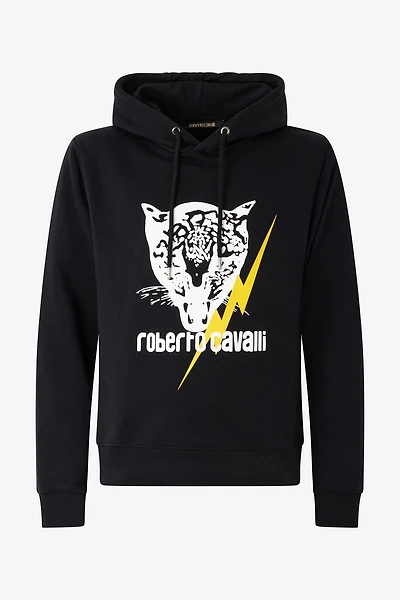 Sweatshirt with Jaguar and Lightning