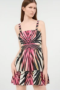 Dress With Ray Of Pink Print