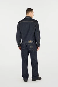Denim Jacket With Studs And Stones