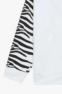 Zebra-Print Sweatshirt With Logo