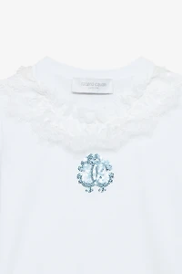 T-Shirt With RC Monogram And Lace