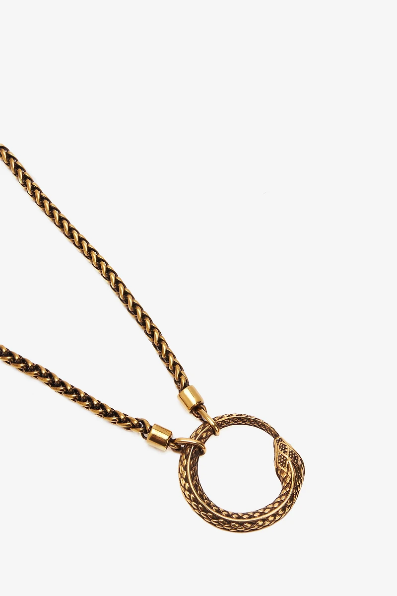Necklace With Snake Pendant