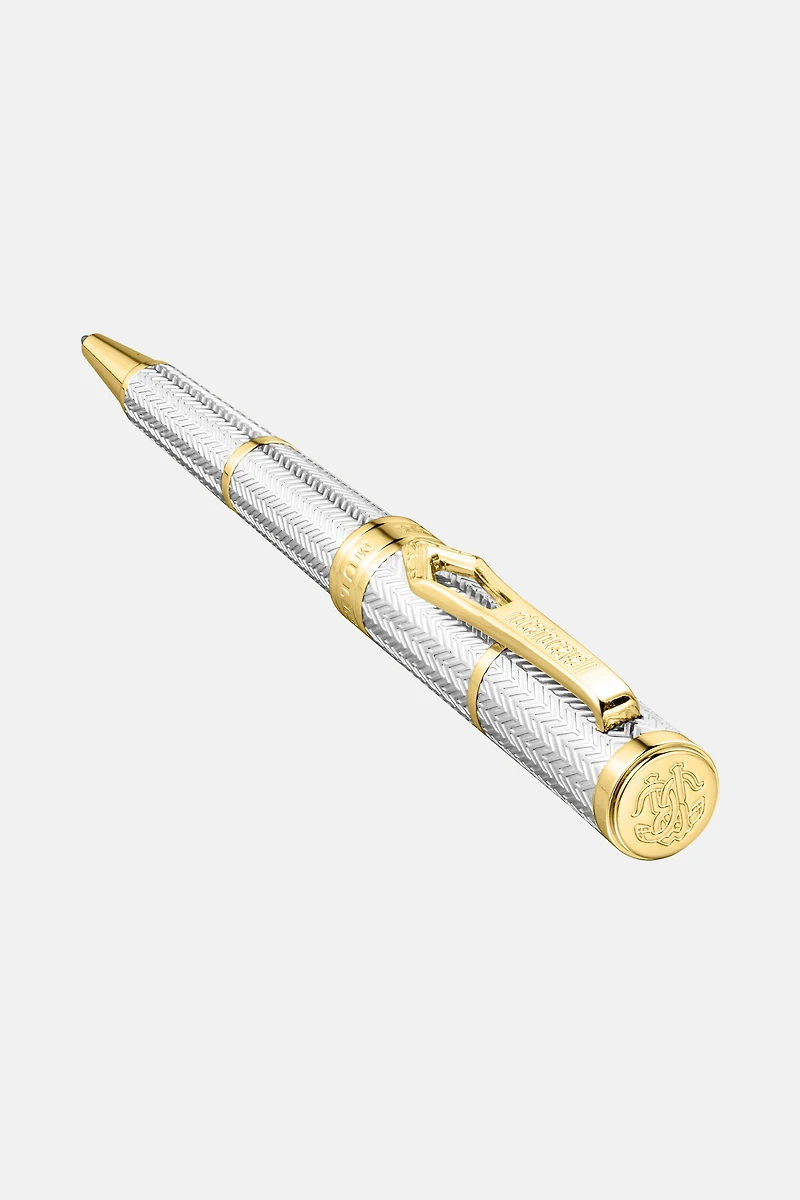 Roberto Cavalli Chevron Ballpoint Pen