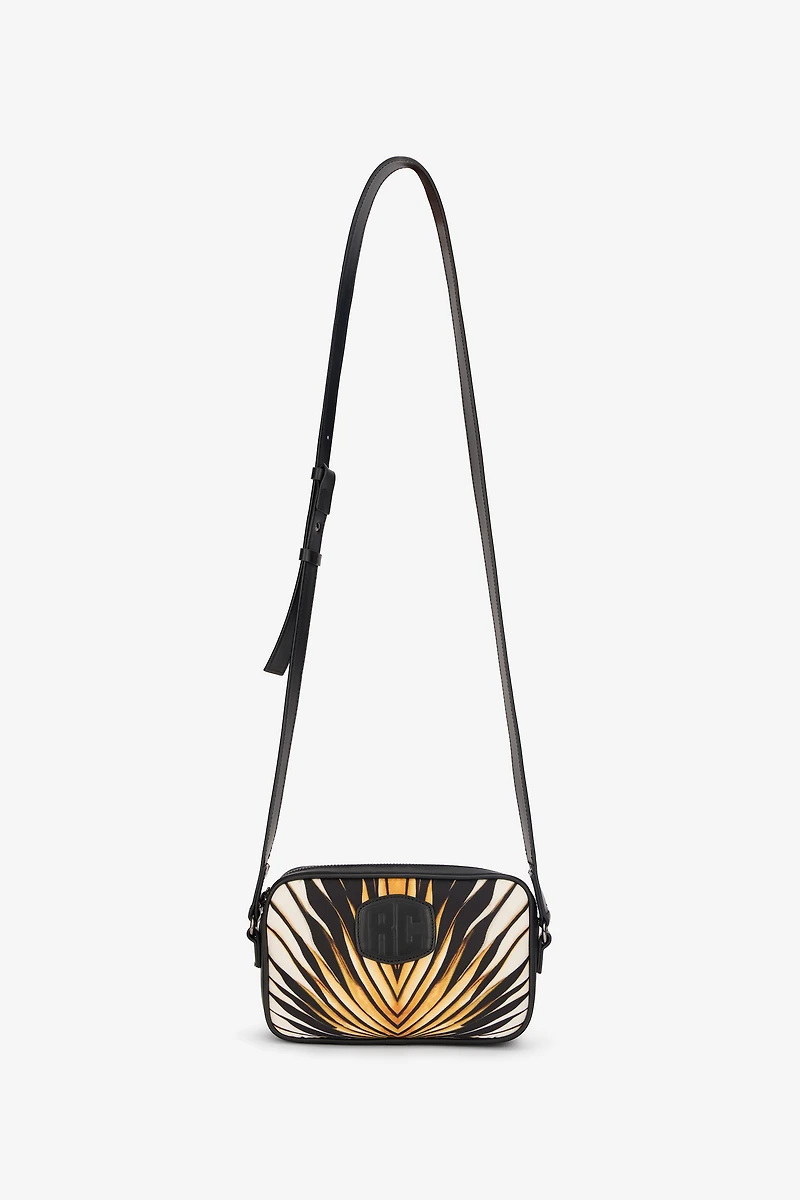 Camera Bag With Ray Of Gold Print