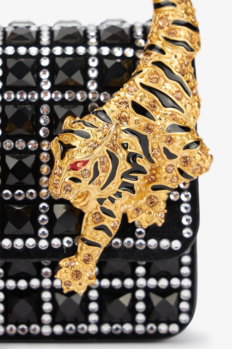 Roar Phone Case With Bejeweled Tigers