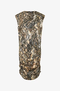 Mini Dress With Python Print