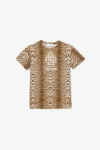 T-Shirt With Jaguar Skin Print