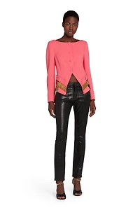 Chameleon Rug-Print Panelled Jacket