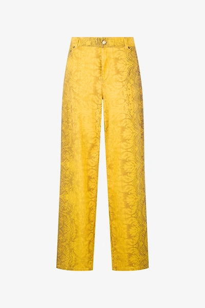 Pants With Broccato Print