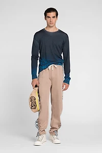 Jaguar Degrade print wool jumper