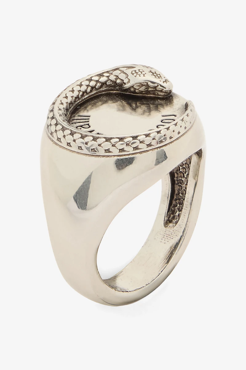 Snake Ring With Logo