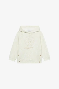 Hooded Sweatshirt With Cheetah Print