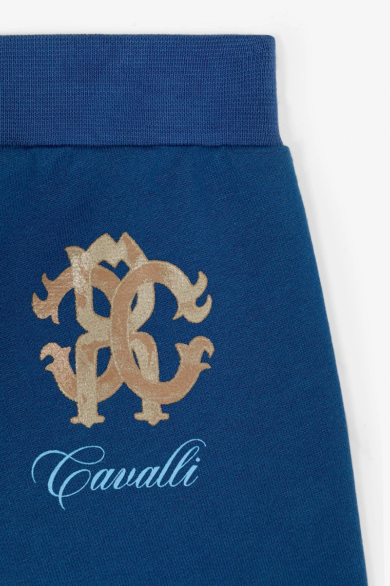 RC Monogram-Print Cotton Shorts