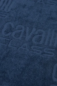 Beach towel with all-over Cavalli Class logo