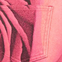 Fit & Flare Jeans With Garden Rose Print