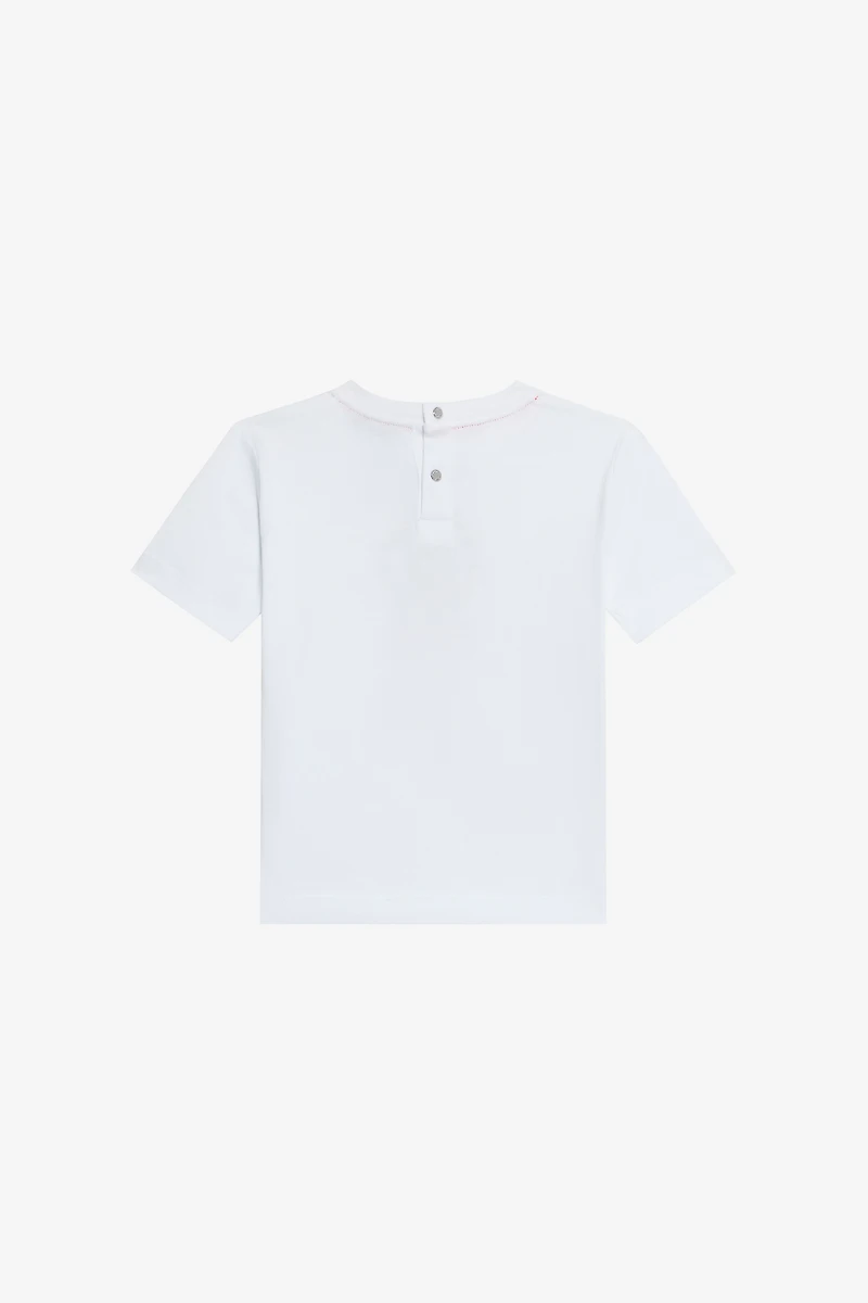 Optical White T-Shirt with RC Monogram