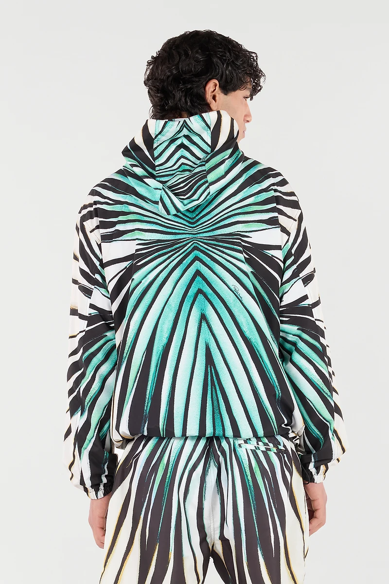 Ray Of Sea Print Bomber