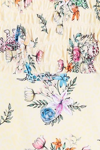 Jaguar And Flower-Print Swimsuit