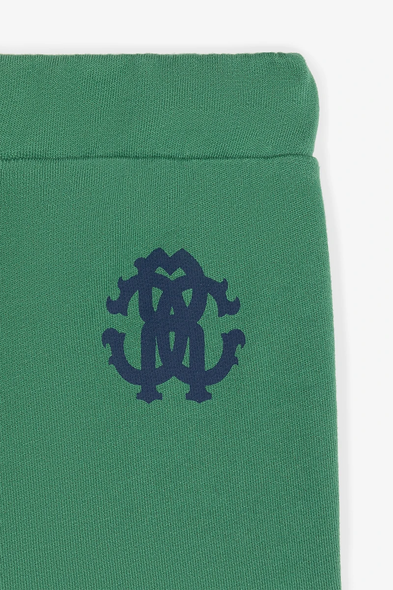 RC Monogram-Print Cotton Sweatpants