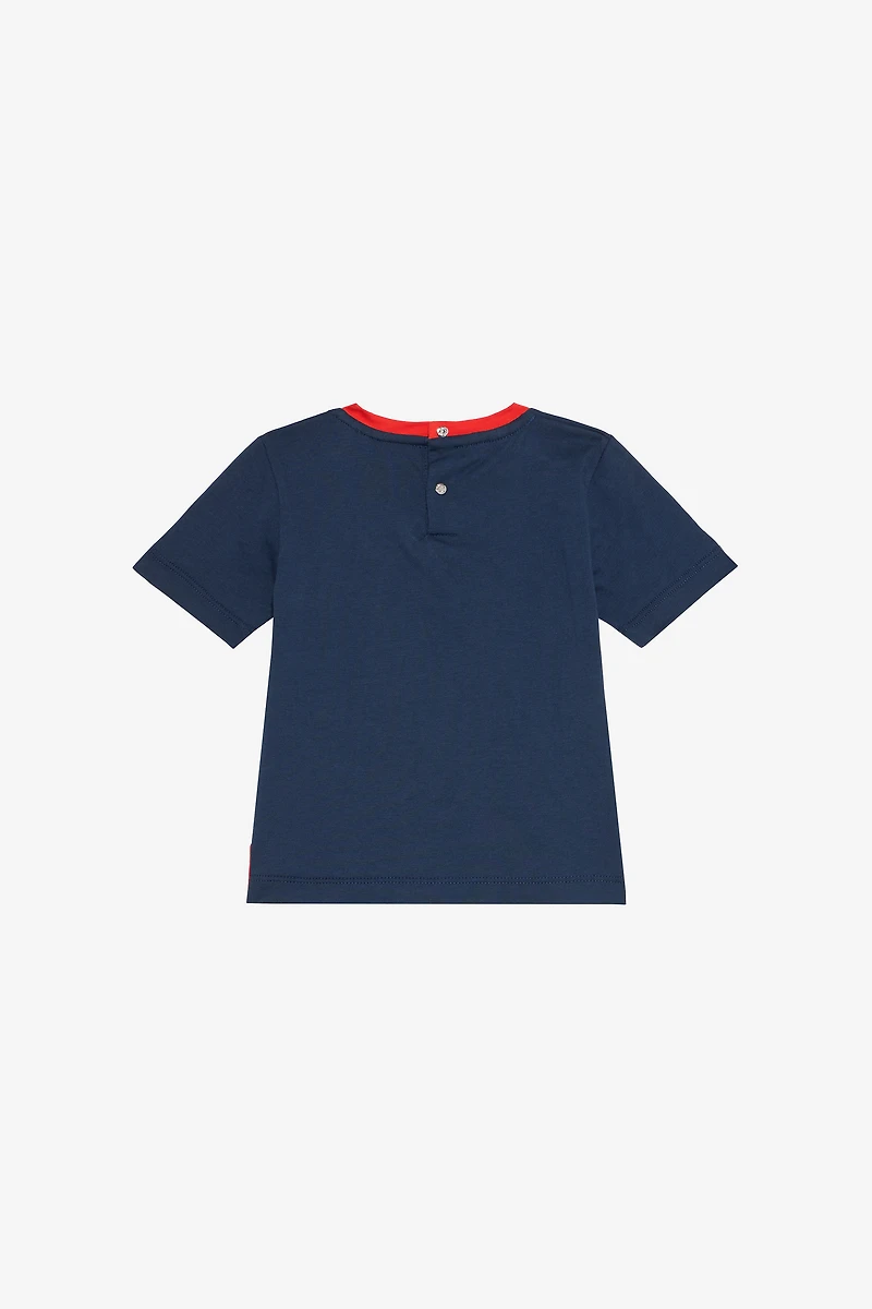 Blue T-Shirt with Tiger Print