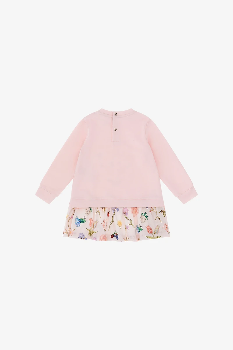 Leopard and Flowers Print Dress