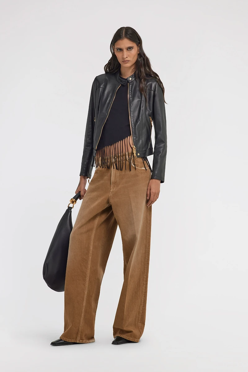 Fringe Trim T-Shirt