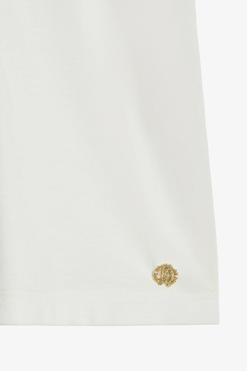 Cotton Dress With Embroidered Flowers
