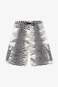 Zebra-Print Swim Shorts