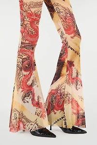Pants With Oriental Print