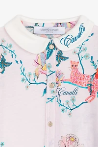 Floral-Print Babygrow Set