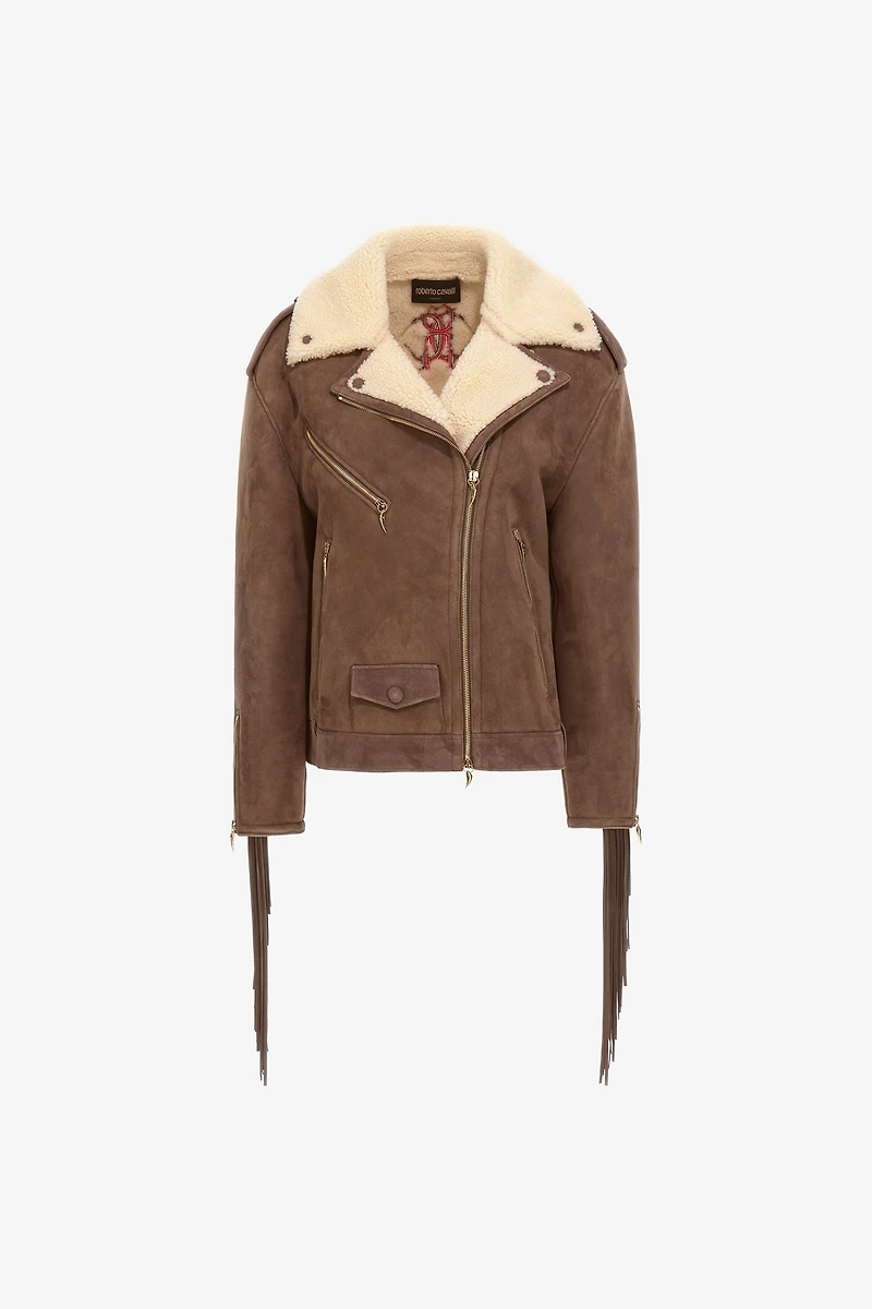 Biker Jacket with Fringe