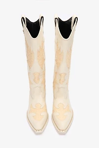 Texan Boots With Woven Inserts