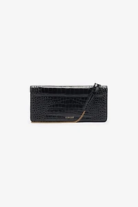 Long Crocodile-Print Roar Clutch