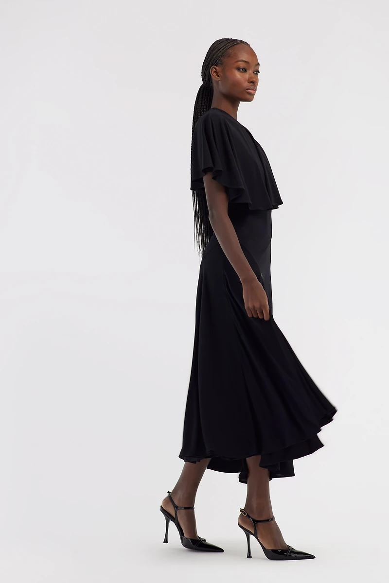 One-shoulder dress with RC