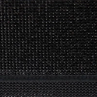 Black Crystal-Embellished Pochette Bag With Mirror Snake Monogram