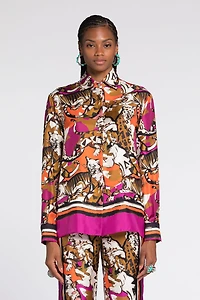 Wild Cat-Print Shirt