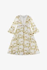 Golden Baroque Elegance Dress