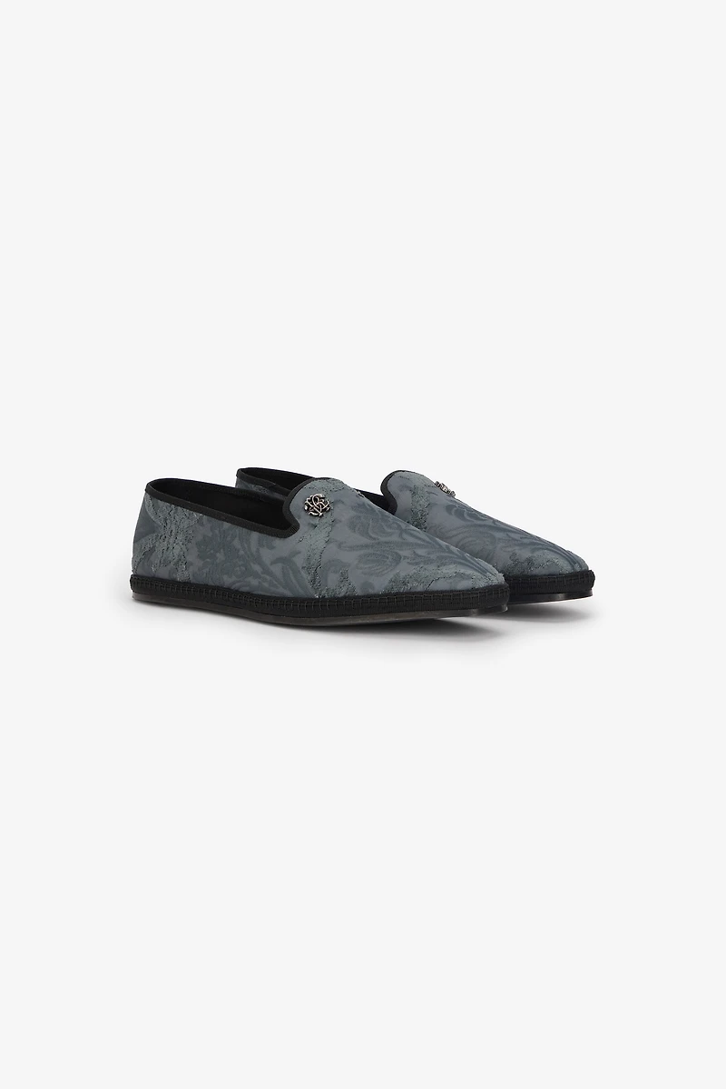 Roberto Cavalli Jacquard Slip-On Shoes