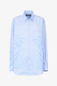 Striped Shirt With Zebra Pattern