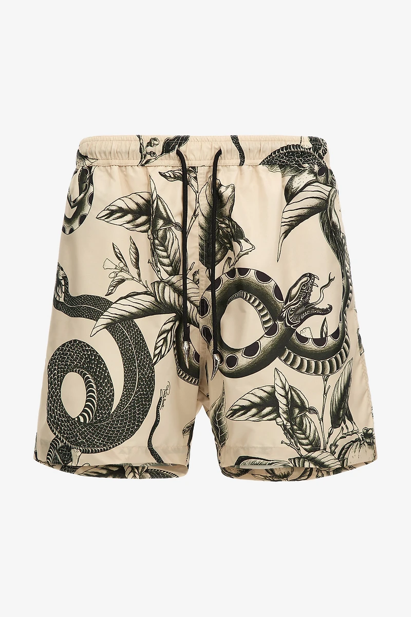 Swim shorts with Snake print